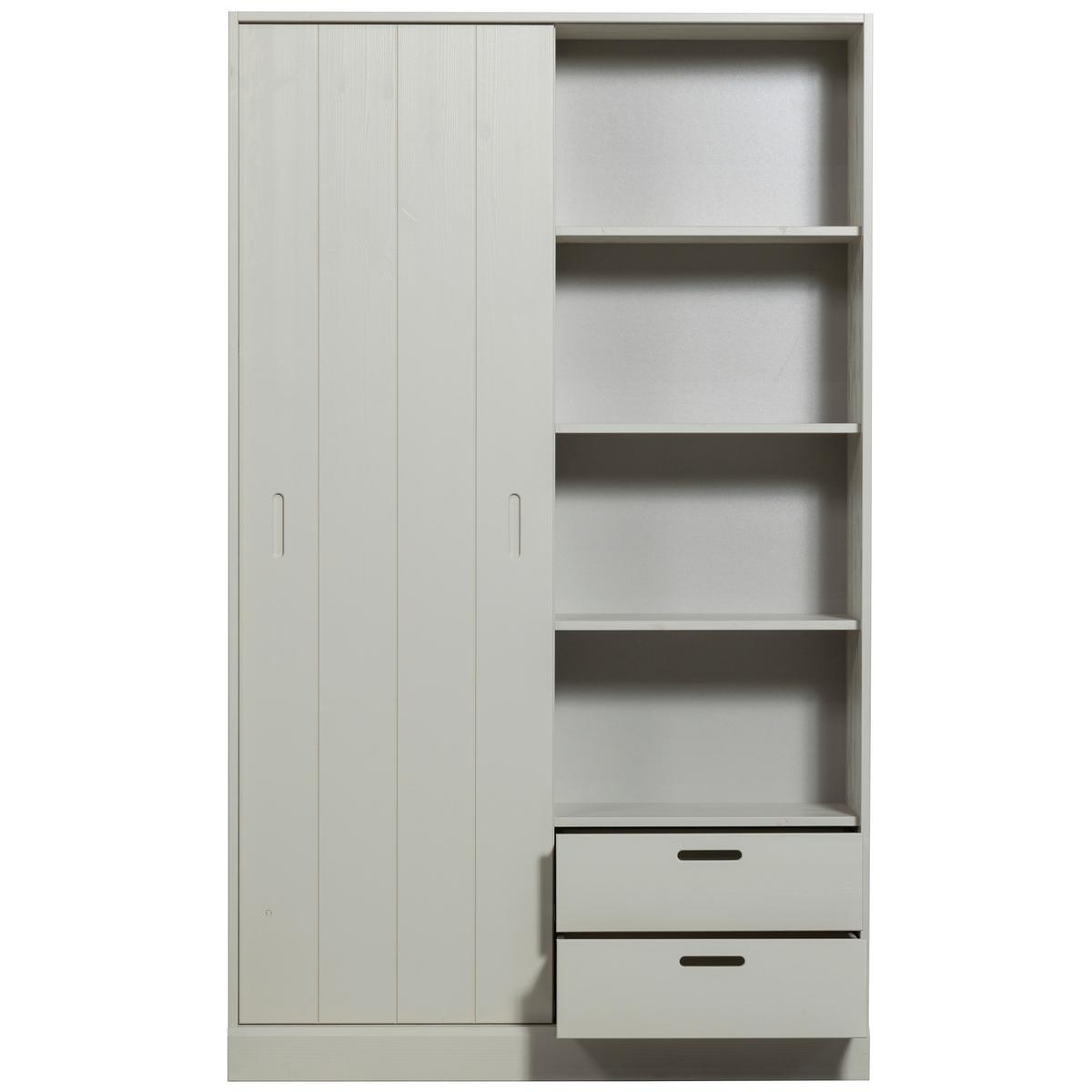 Schiebetürenschrank Mila Grau - Grau, Design, Holz (120/200/42cm) - Livetastic