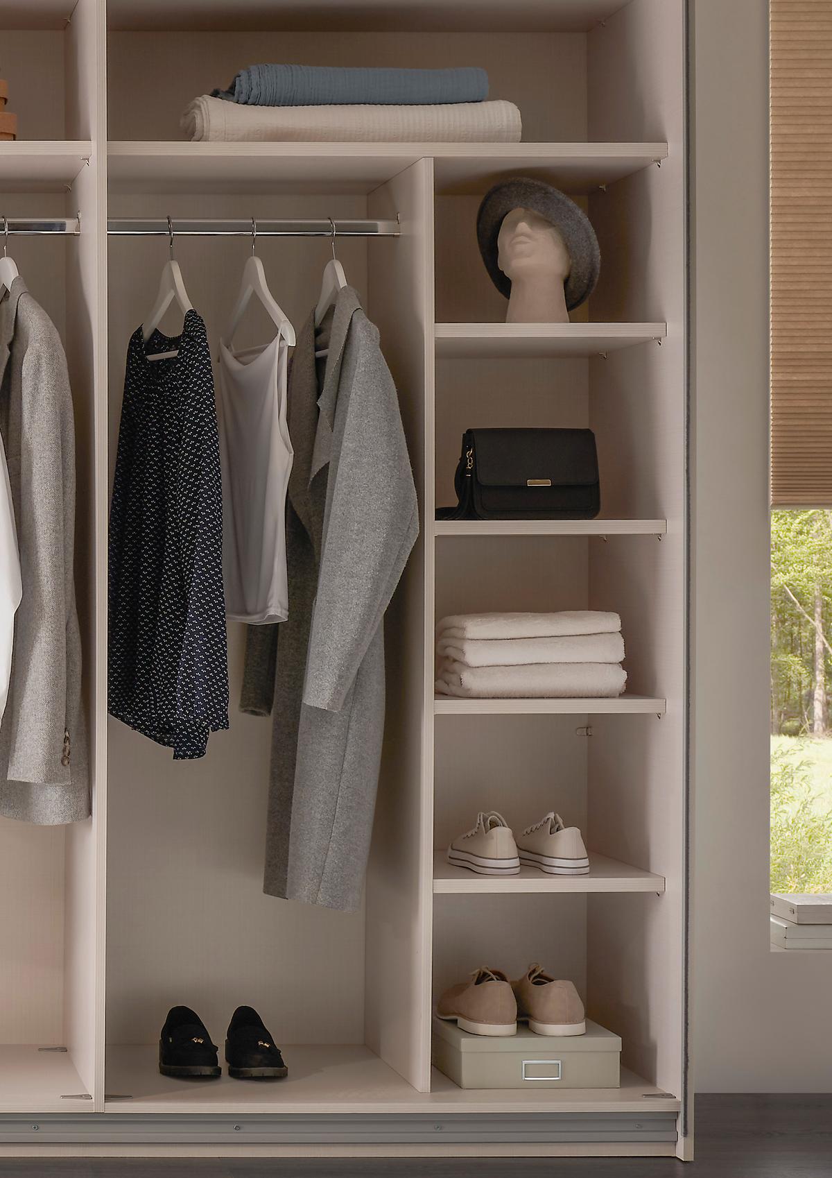 Unutarnji Raspodjela Dodatna Oprema - siva, Trend, drvni materijal (97/151/47cm) - Premium Living