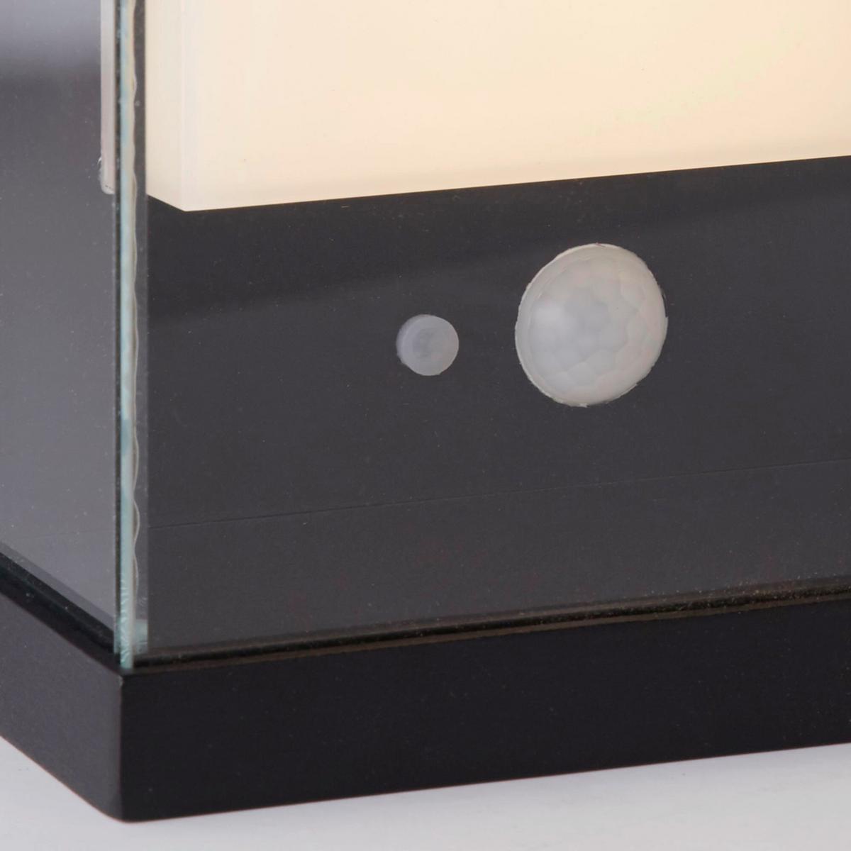 Szolárlámpa 67419bk Solar Wandleuchte - fekete/fehér, Design, üveg/fém (12,6/25,3/25.3cm)