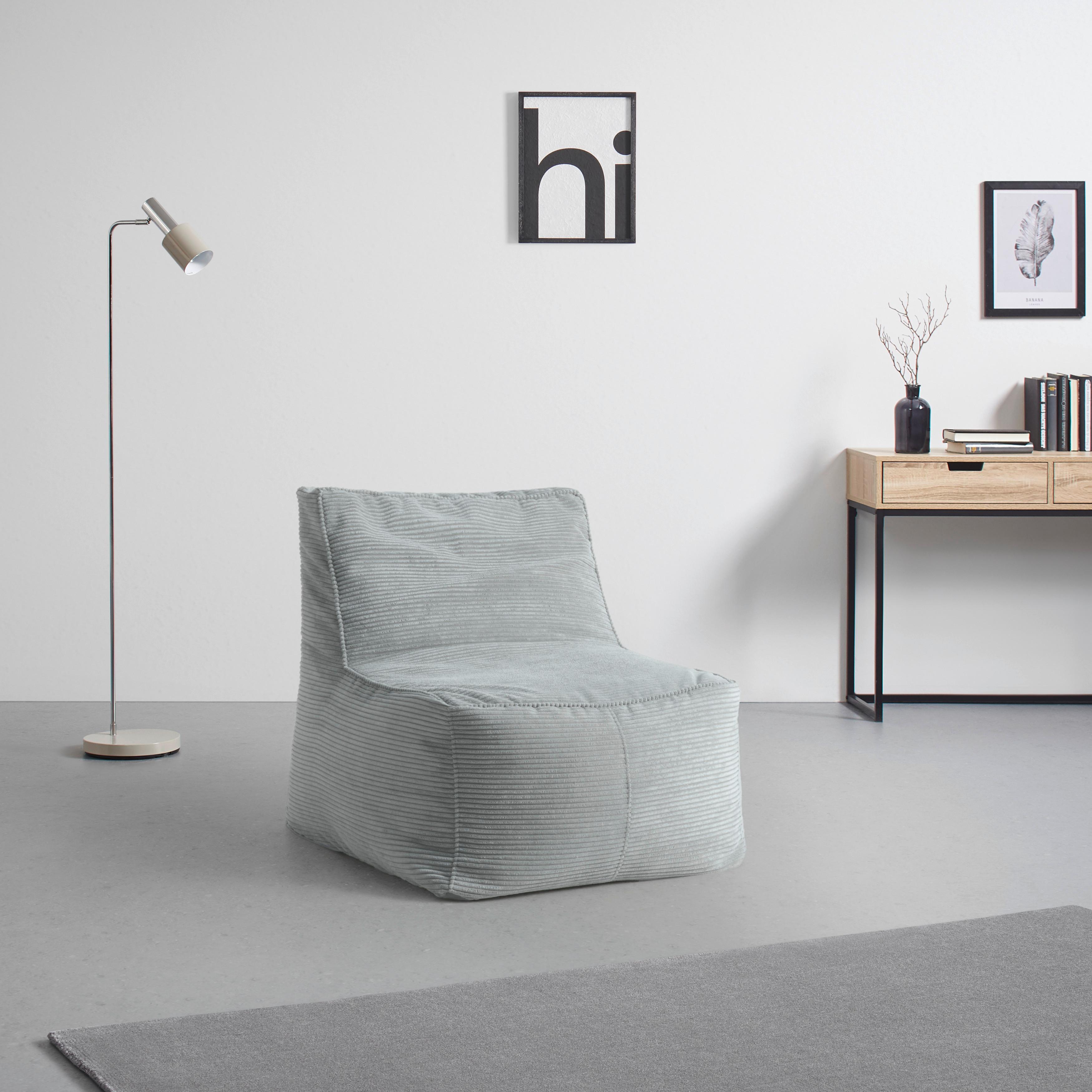 Sitzsack Caroline Grau - Grau, MODERN, Textil (75/84/88cm) - Mömax