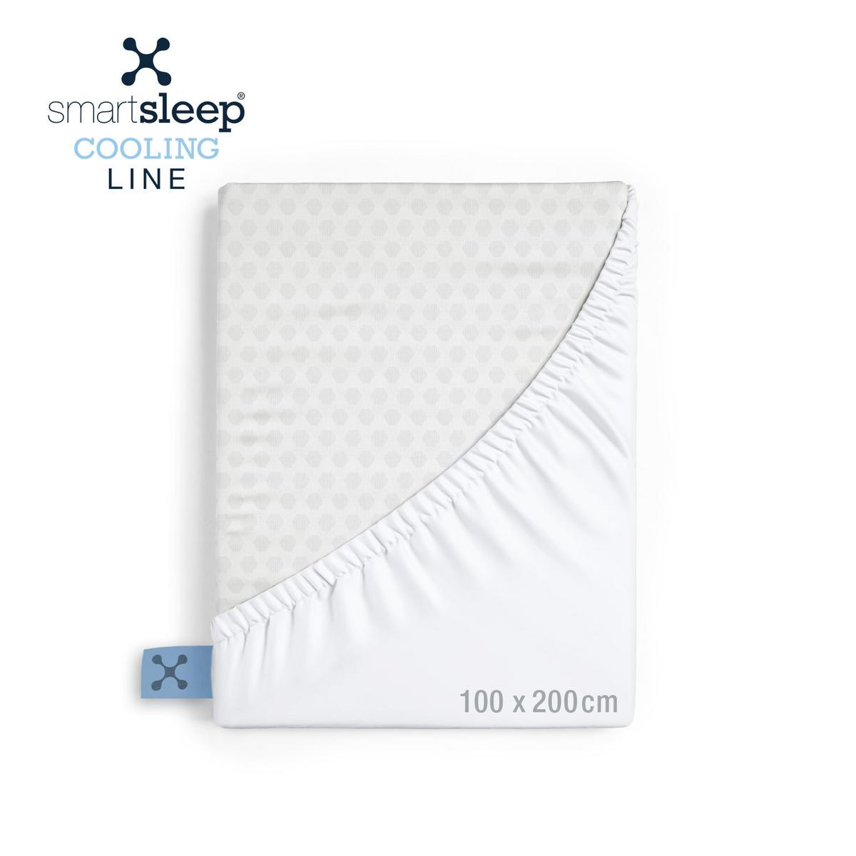 PRZEŚCIERADŁO Z GUMKĄ 1040010 - biały, Basics, tkanina (100/200cm) - Smartsleep