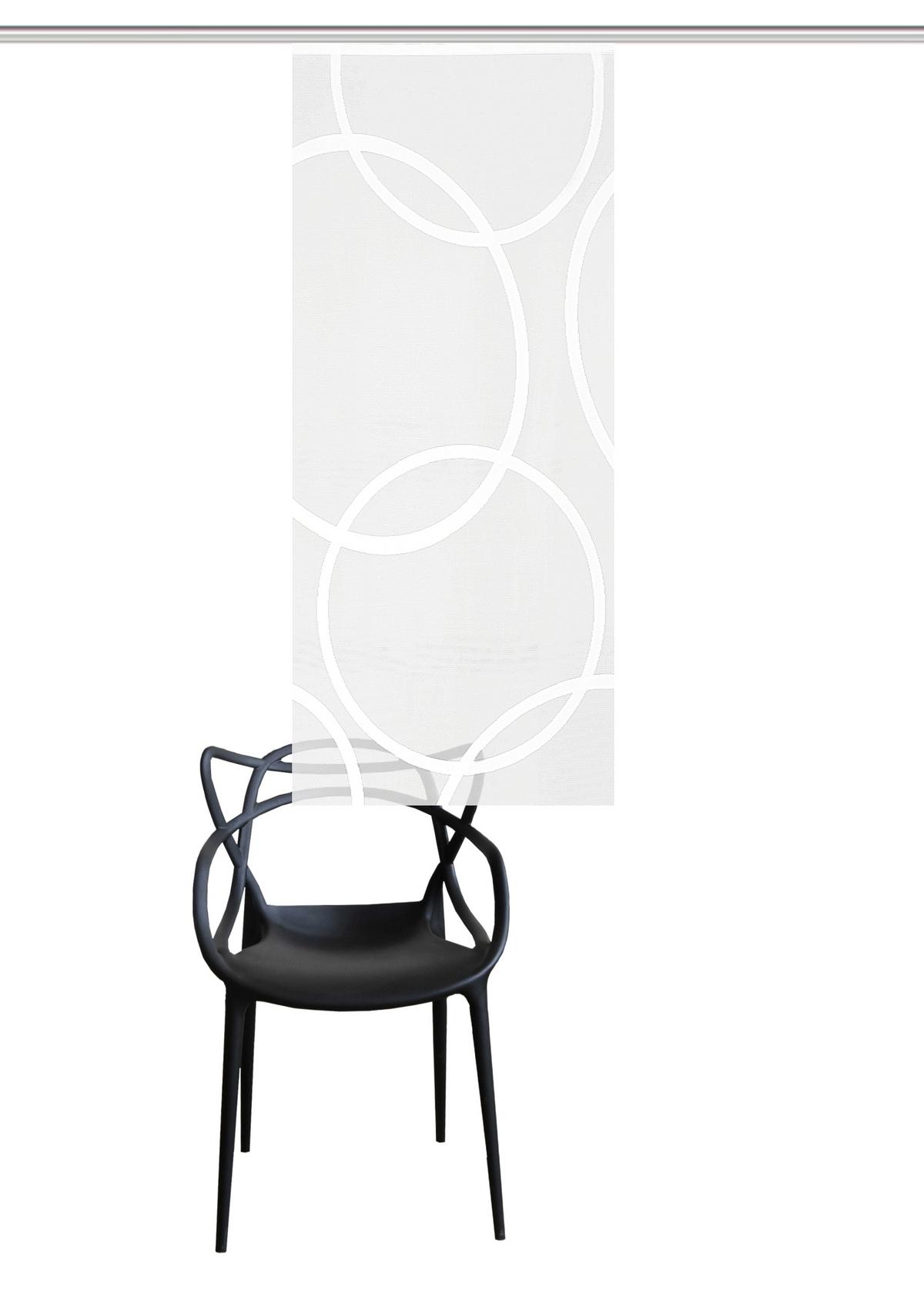 ZASŁONA PANELOWA PINALE - biały, Basics, tkanina (57/145cm)