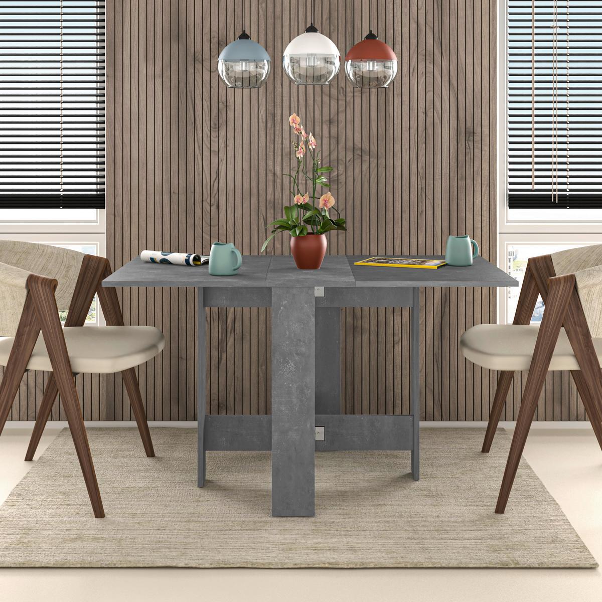 Jedilna Miza Artemio, Siva, 130x76cm - siva, Design, leseni material (130/76/73cm) - Livetastic