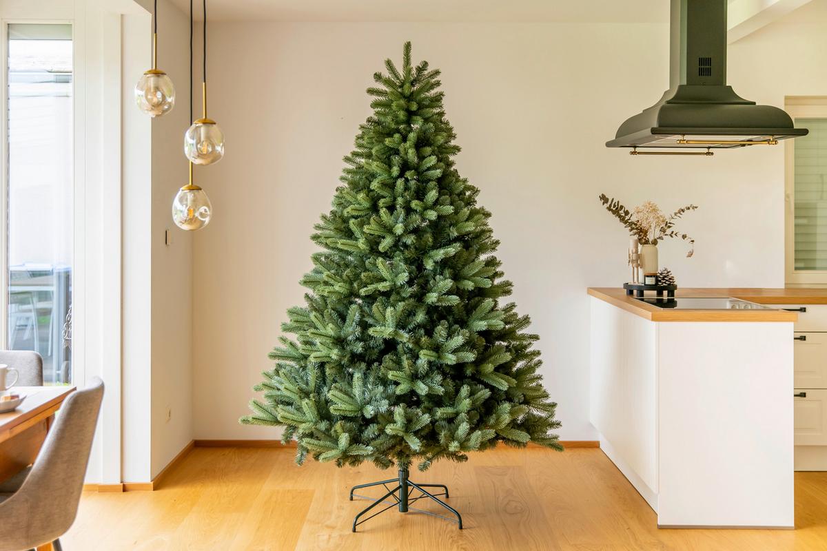 Weihnachtsbaum Evergreen Vermont Waldgrün H: ca. 210cm - Waldgrün, Basics, Kunststoff (150/210cm)