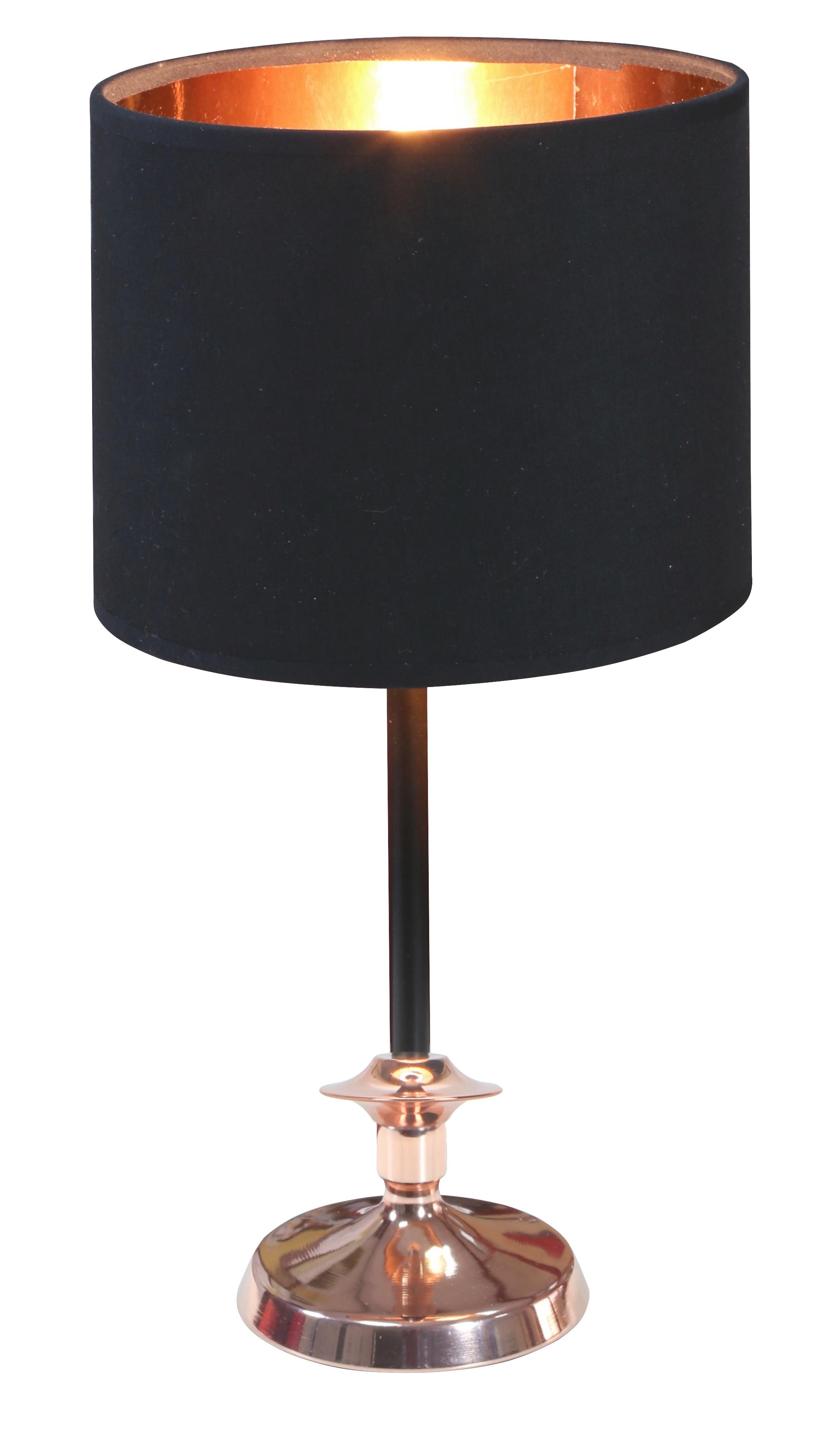 Svjetiljka Stolna 41-38784 - crna, Basics, metal/tekstil (17/17/37cm)