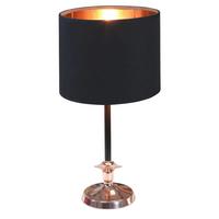 Svjetiljka Stolna 41-38784 - crna, Basics, metal/tekstil (17/17/37cm)