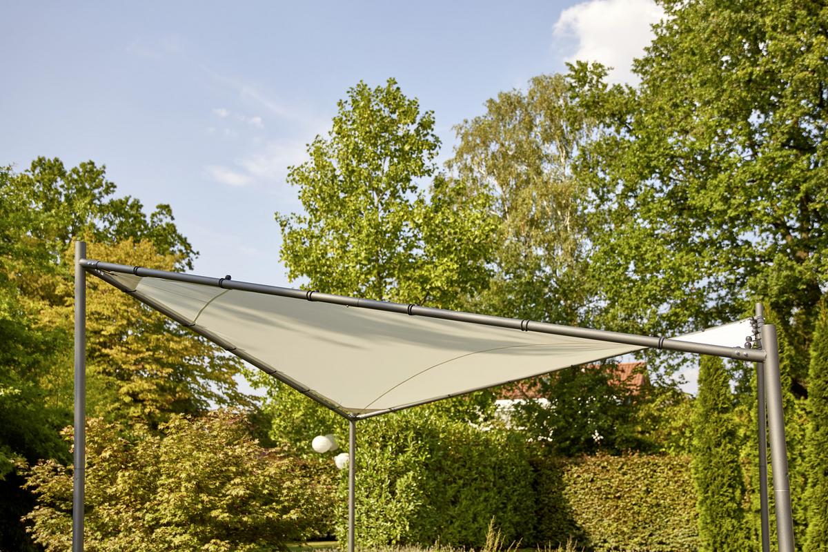 Pavillon Berlino 300x300 cm - Hellgrau, KONVENTIONELL, Textil (300/209/300cm) - Siena Garden
