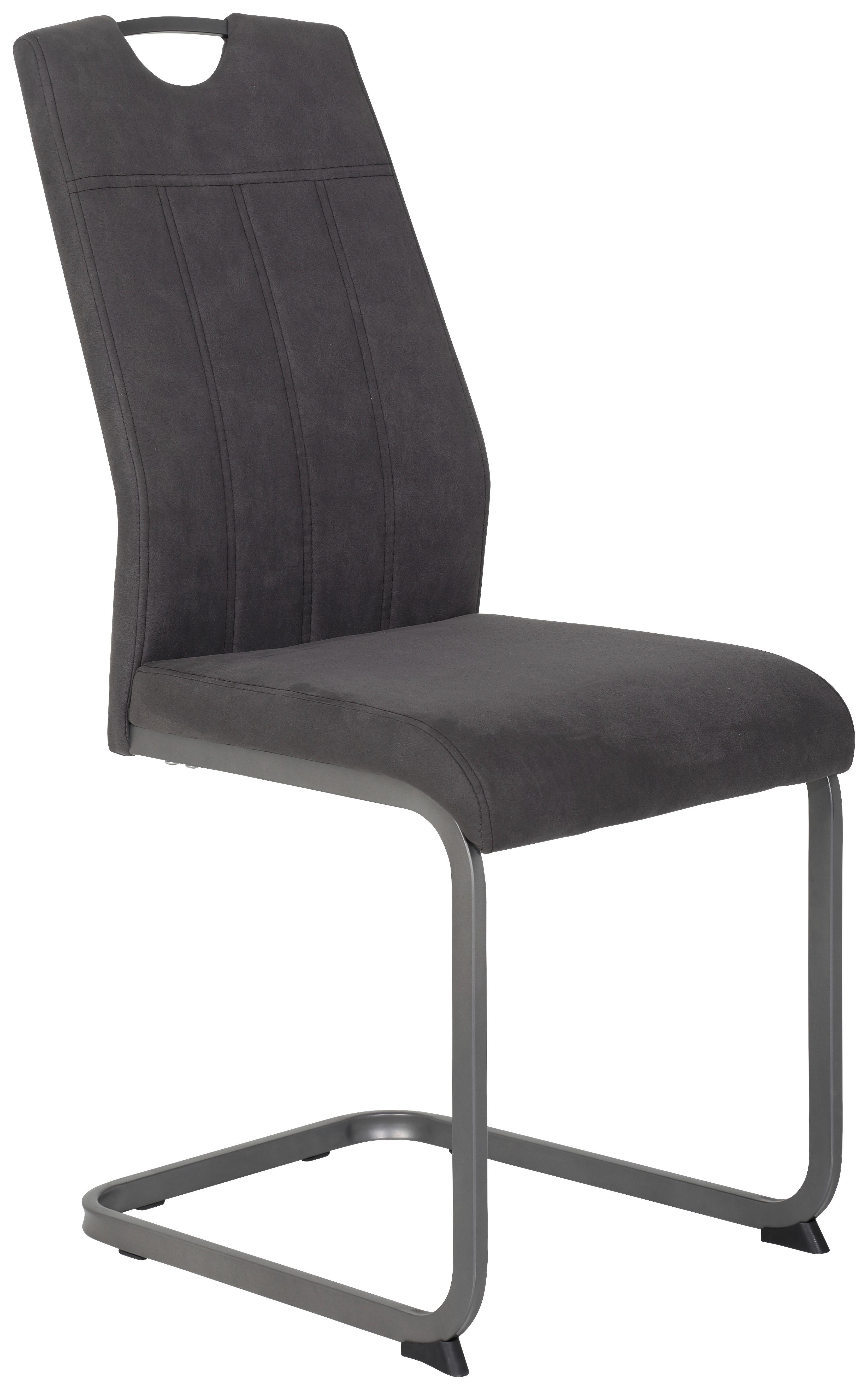 Nihajni Stol Christina, Antracit - siva/antracit, Konvencionalno, kovina/tekstil (43/98/58cm) - Mömax