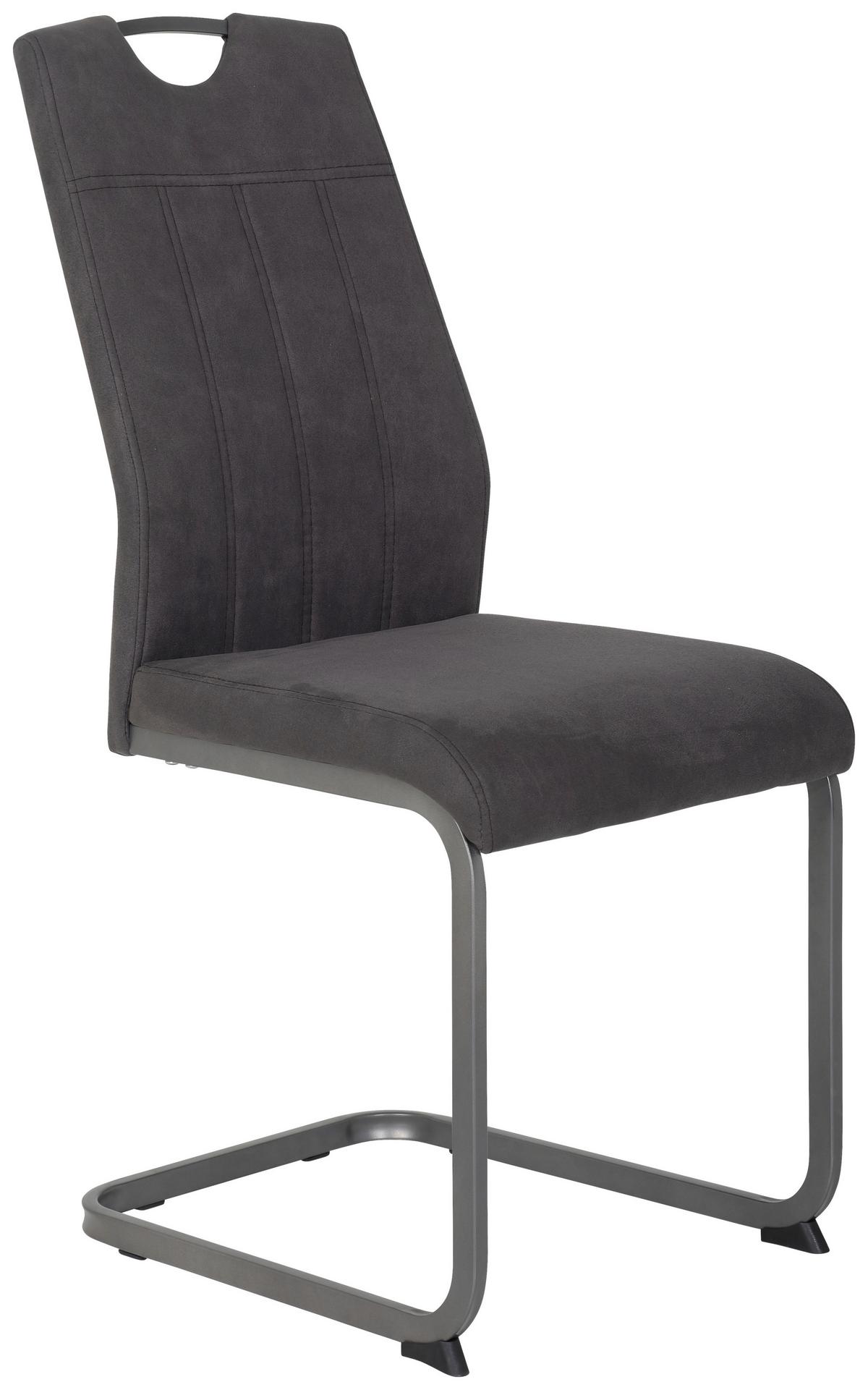 Nihajni Stol Christina, Antracit - siva/antracit, Konvencionalno, kovina/tekstil (43/98/58cm) - Mömax