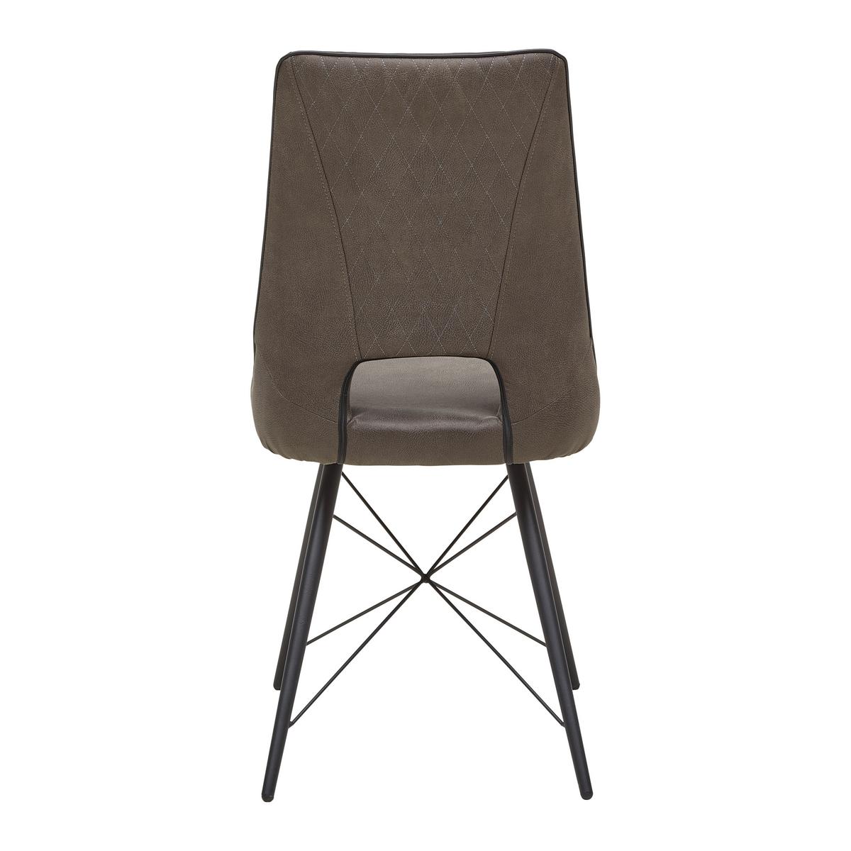 chaise in Grau - Schwarz/Grau, Modern, Holz/Textil (47/91.5/62cm) - Mömax