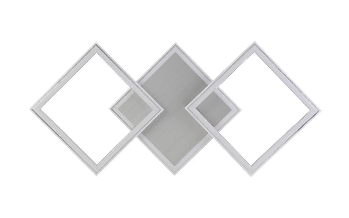 Led Mennyezeti Lámpa Qinton - alumíniumszínű, Romantik / Landhaus, műanyag/fém (95/44/7,3cm) - Premium Living