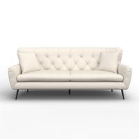 Nagy Kanapé Liliana - krémszínű, Modern, textil/fa (227/95/93cm) - Bessagi Home