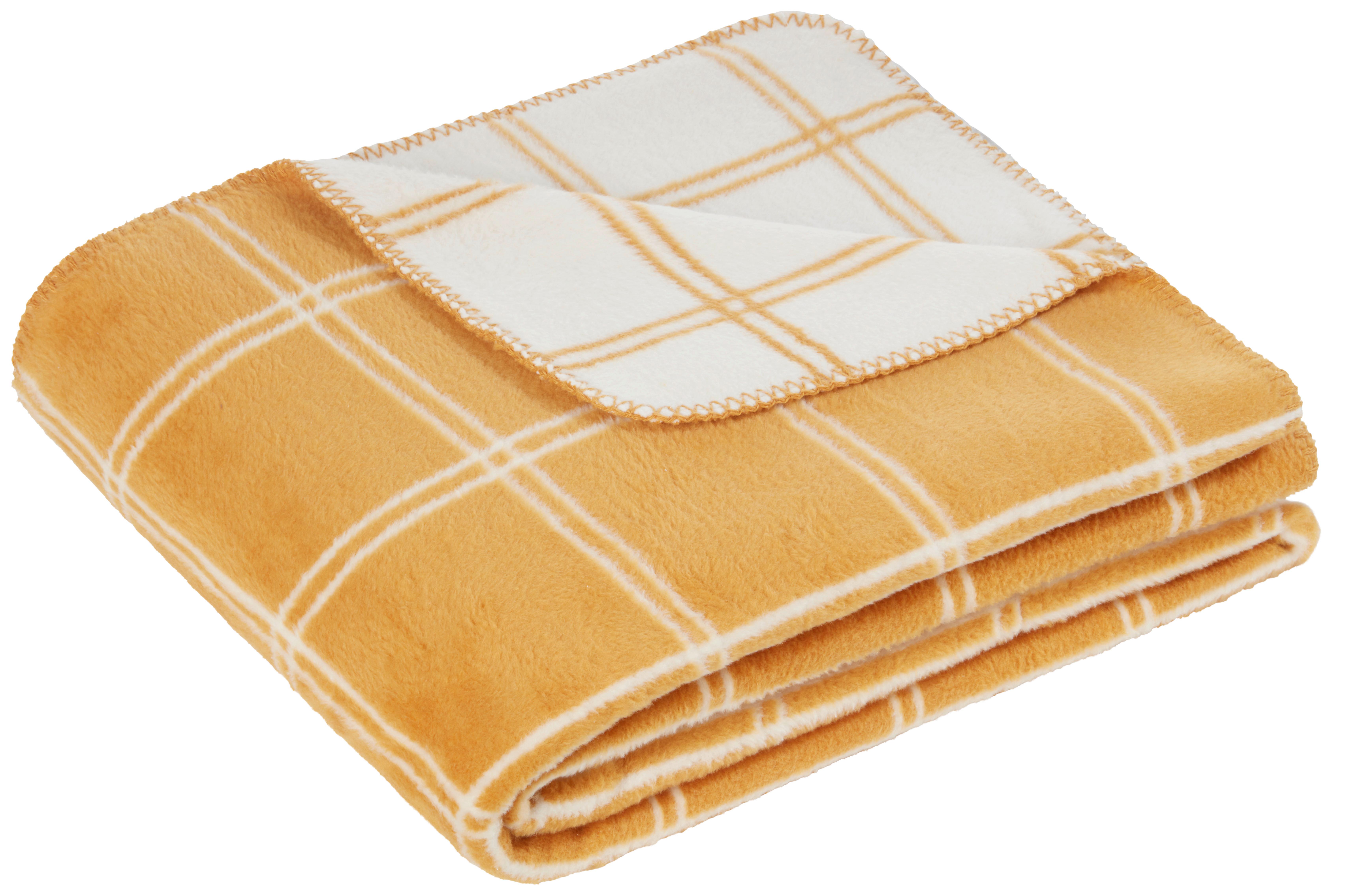 Takaró Karola - bézs/sárga, Romantik / Landhaus, textil (150/200cm) - Modern Living