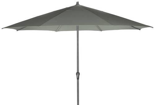Sonnenschirm Ø 350 cm Anthrazit/Olivgrün - Anthrazit/Olivgrün, KONVENTIONELL, Textil/Metall (350/350cm) - Siena Garden