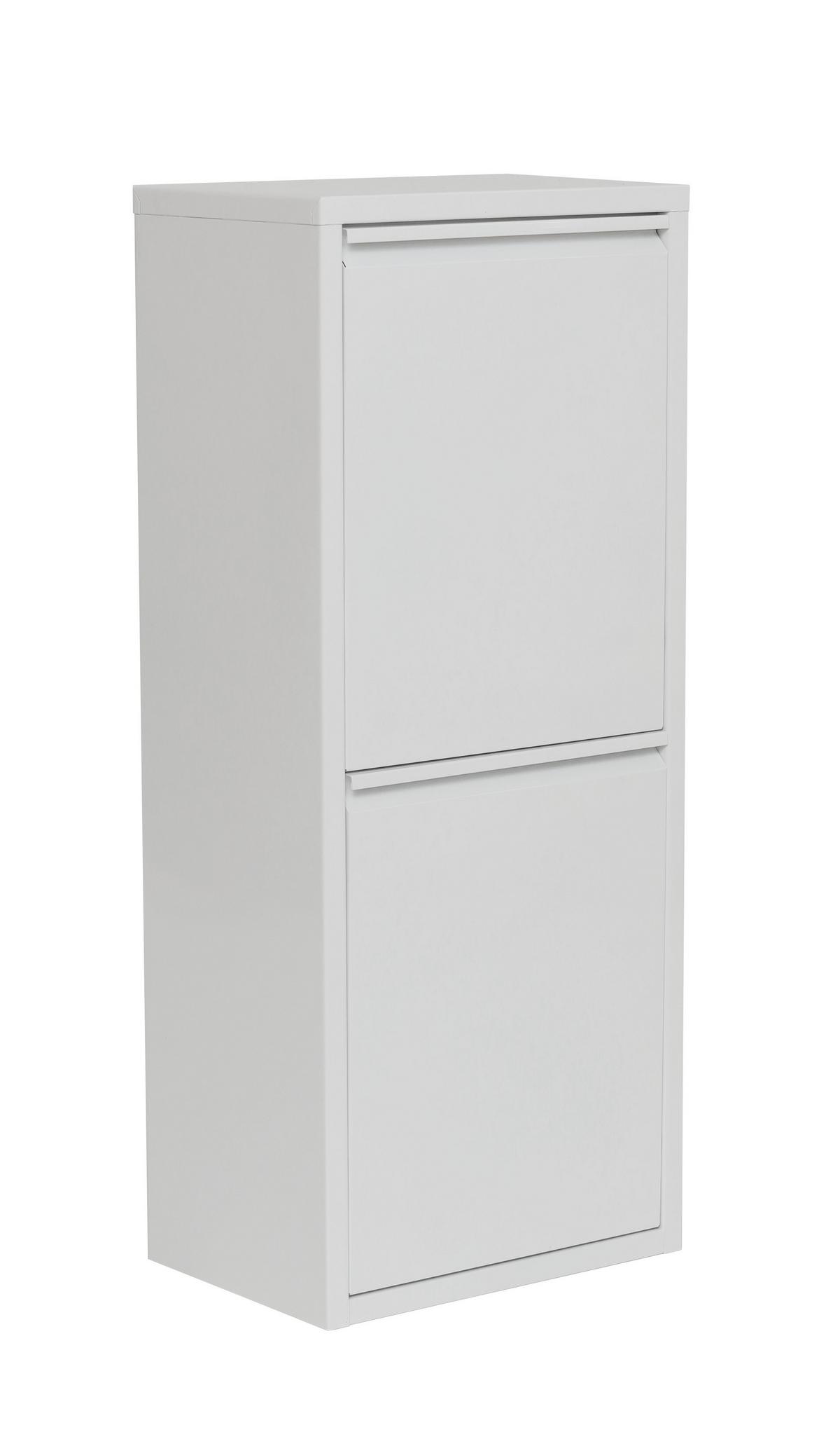 Abfallsammler Polux in Weiss ca. 11,2l - Weiss, Modern, Kunststoff/Metall (35/85/24cm) - Mömax