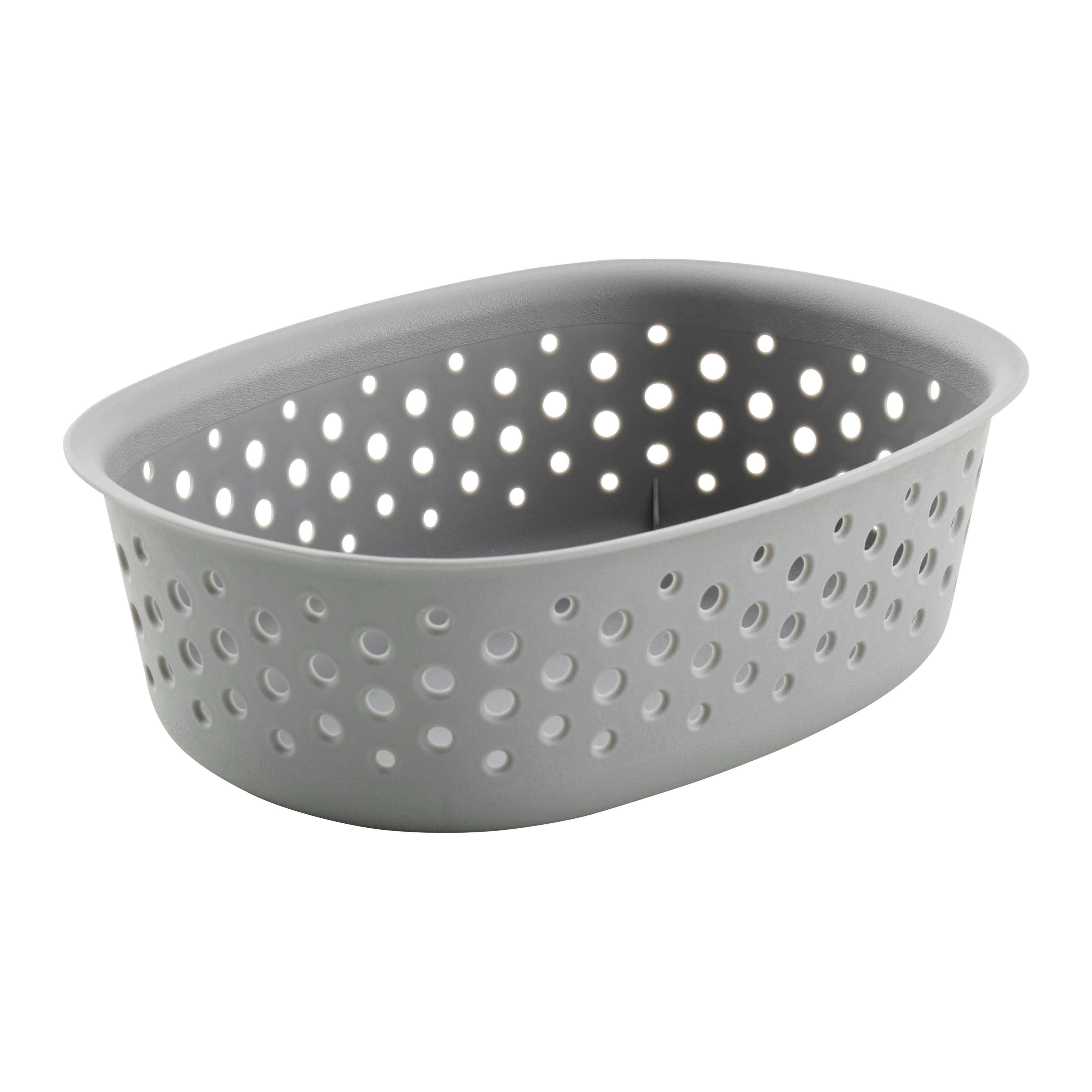 Coșuleț pentru depozitare Maja - cca. 0,8L - gri, Modern, plastic (18,5/13,5/6cm) - Mömax