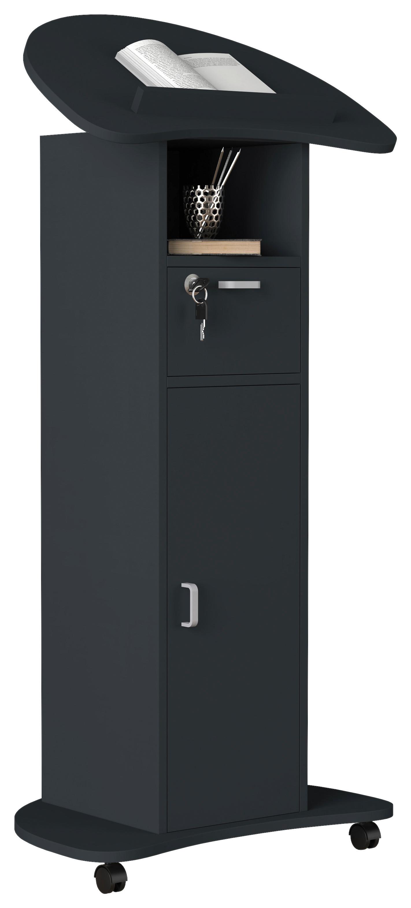 Stoječi Pult Redola L, Siva - antracit, Moderno, leseni material (56/110/37cm) - MID.YOU