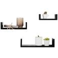 Set De Polițe U-Bord - negru, compozit lemnos (42/32/22/10/10/8,5/7cm) - Modern Living Set De Polițe U-Bord - negru, compozit lemnos (42/32/22/10/10/8,5/7cm) - Modern Living