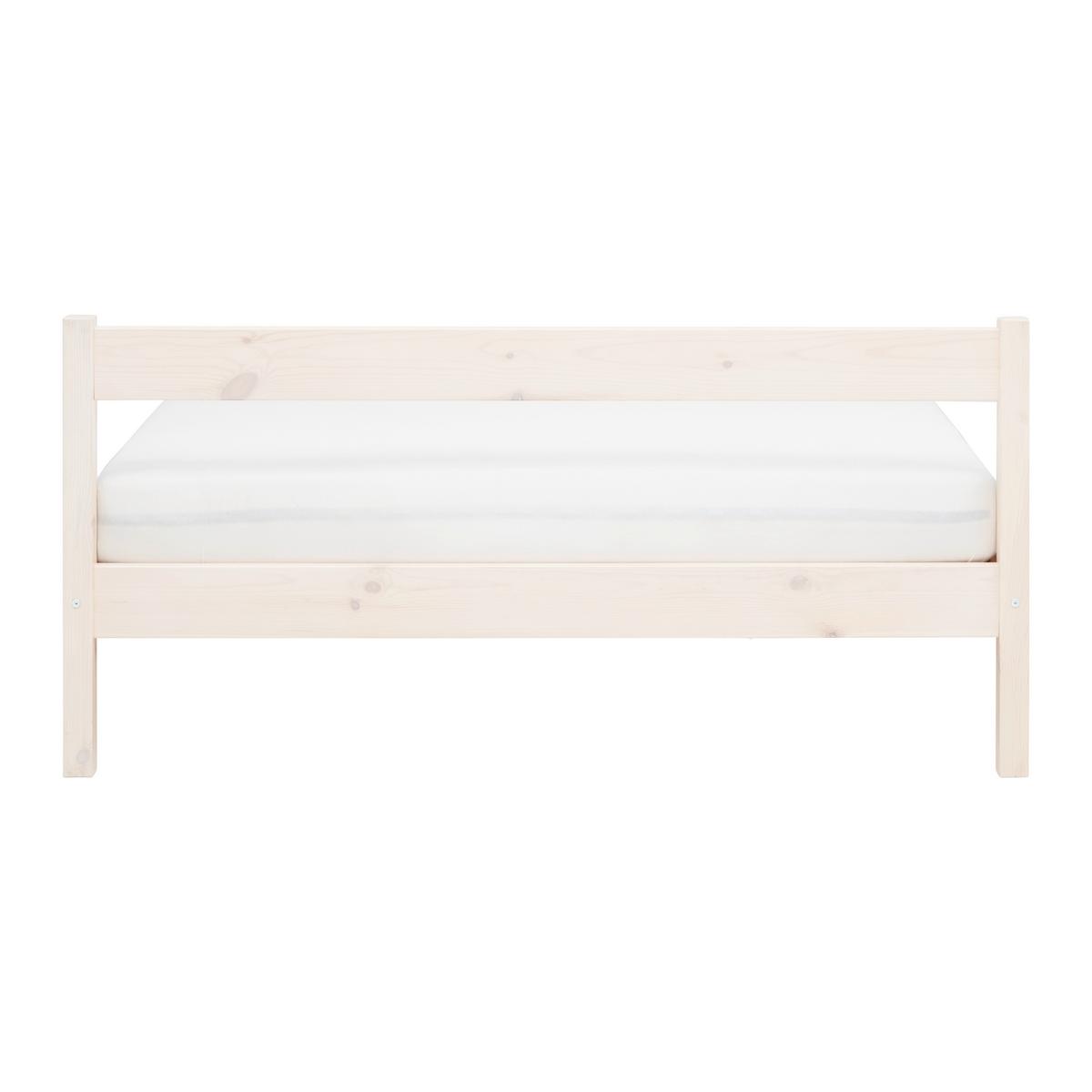 Bett Base 140 Weiß ca. 140x200cm - Weiß, KONVENTIONELL, Holz (147/70/209cm) - Based