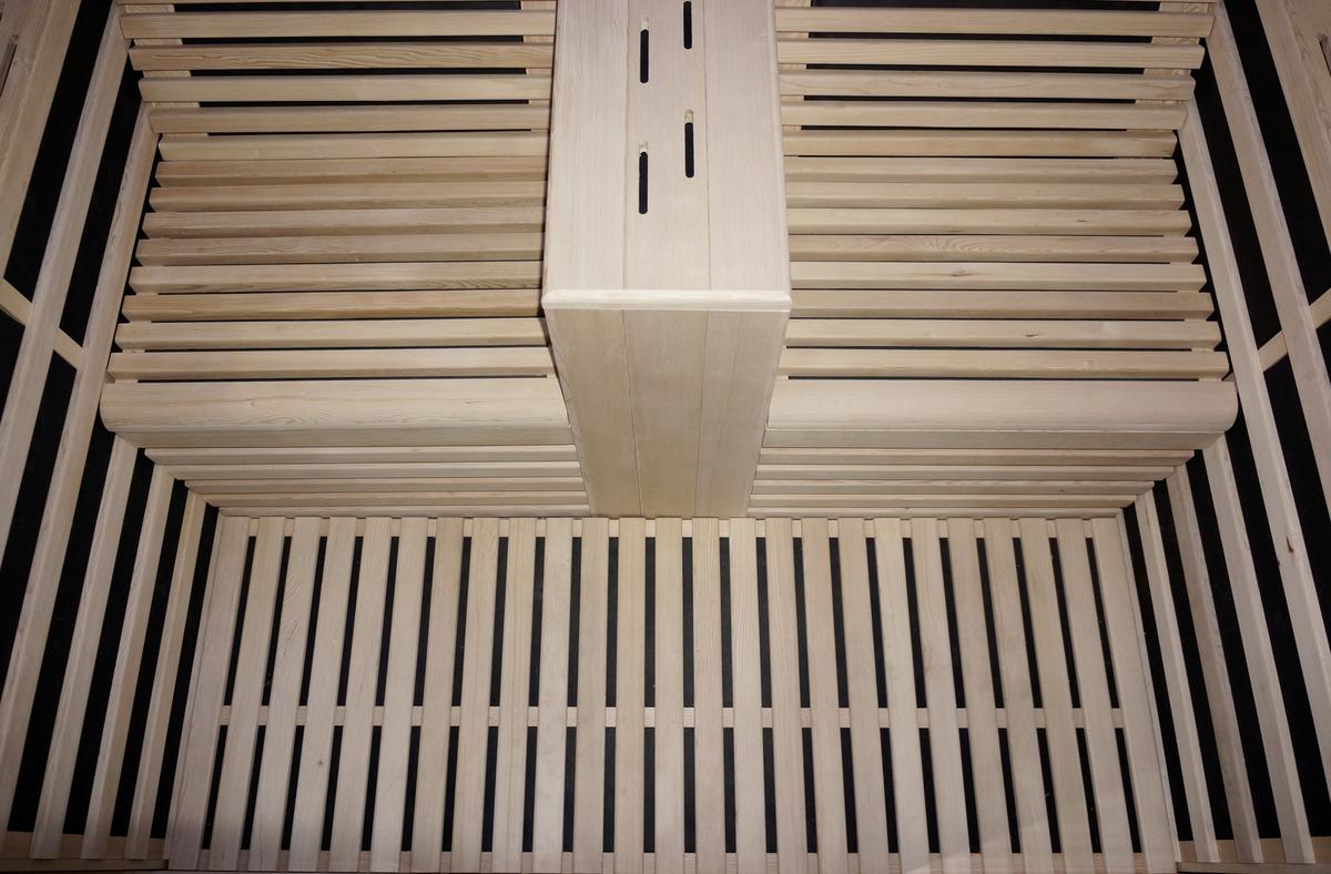 Infrarotkabine Carbon 2 in Braun ca. 180x195x150cm - Naturfarben, Basics (180/195/150cm) - Sanotechnik