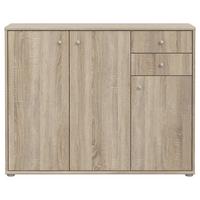 Komoda Tempra 2, Barva Hrasta - barve hrasta/hrast sonoma, Basics, umetna masa/leseni material (108,8/85,5/34,8cm) - Mömax