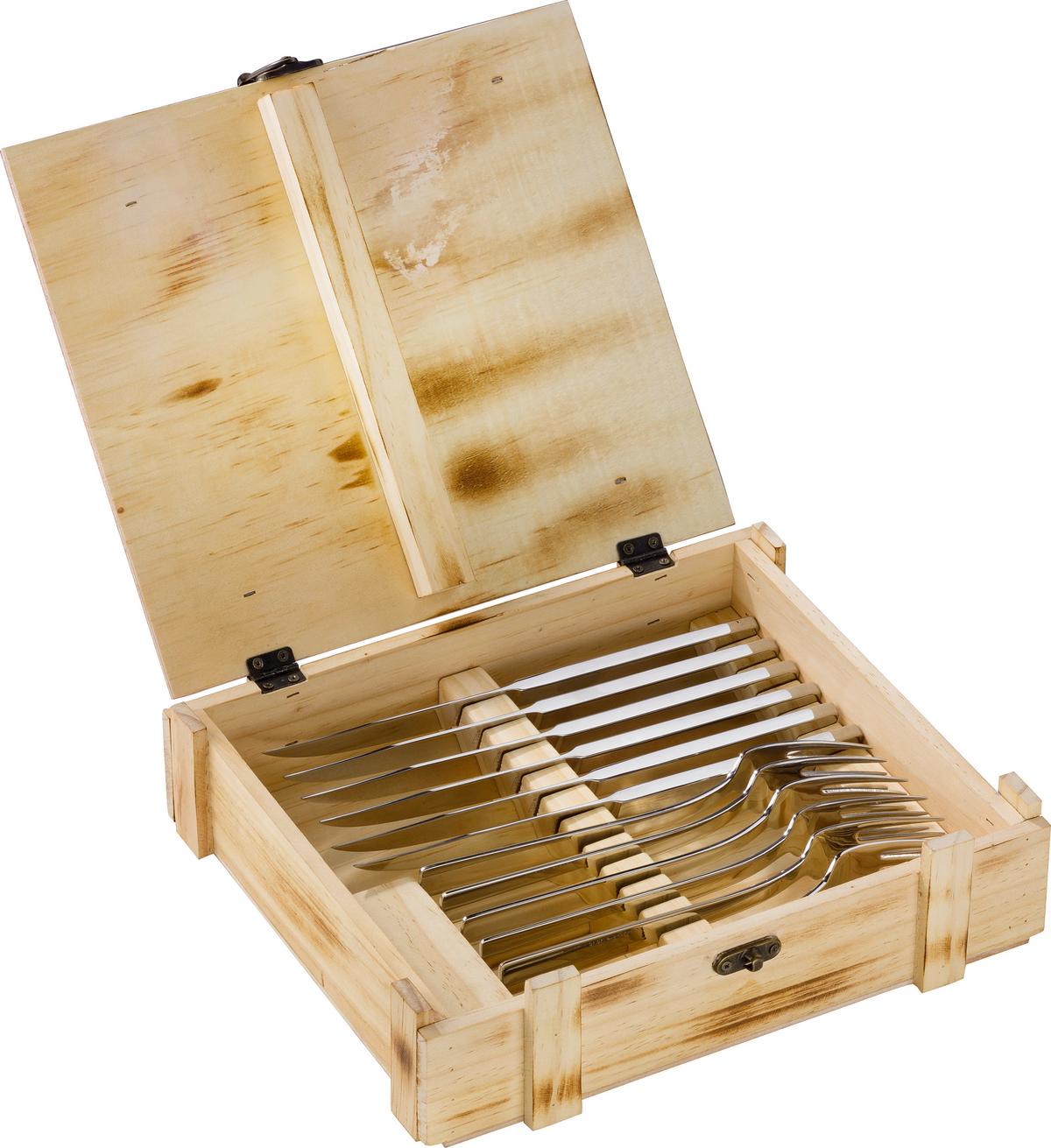 SZTUĆCE DO STEKÓW 1000929 ZWILLING - kolor stalowy, Basics, metal - Zwilling