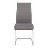 SVIKTSTOL LENNARD - ljusgrå/kromfärg, Modern, metall/trä (42,5/99/45cm) - Bessagi Home