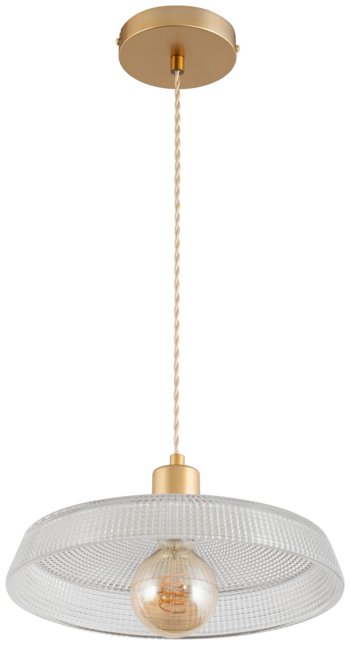 LAMPA WISZĄCA SIMONA - przejrzysty, Trend, metal/szkło (30/113cm) - Novel