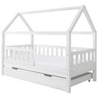 Hausbett Kay ca. 80x160 cm Weiß - Weiß, MODERN, Holz (80/160cm) - MID.YOU