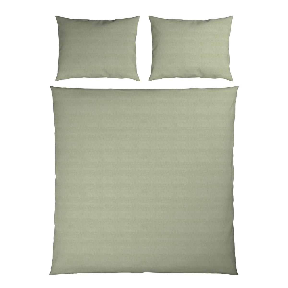 Lenjerie de pat Ly cca. 2x50x70/200x220 cm - verde salvie, textil (200/220cm) - Mömax