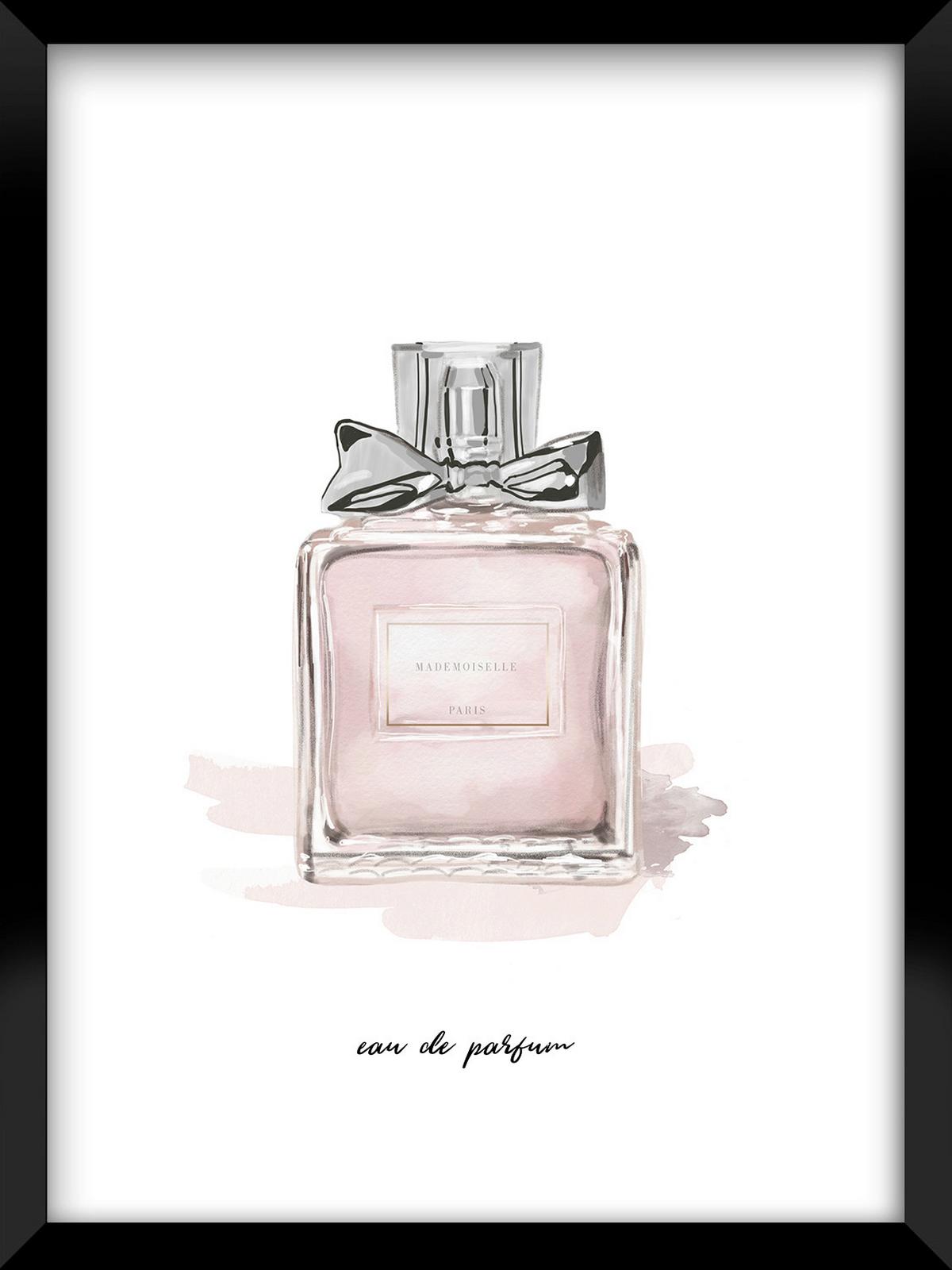 Bild Image ca. 30x40cm - Rosa/Weiß, Holzwerkstoff/Papier (30/40cm) - Modern Living