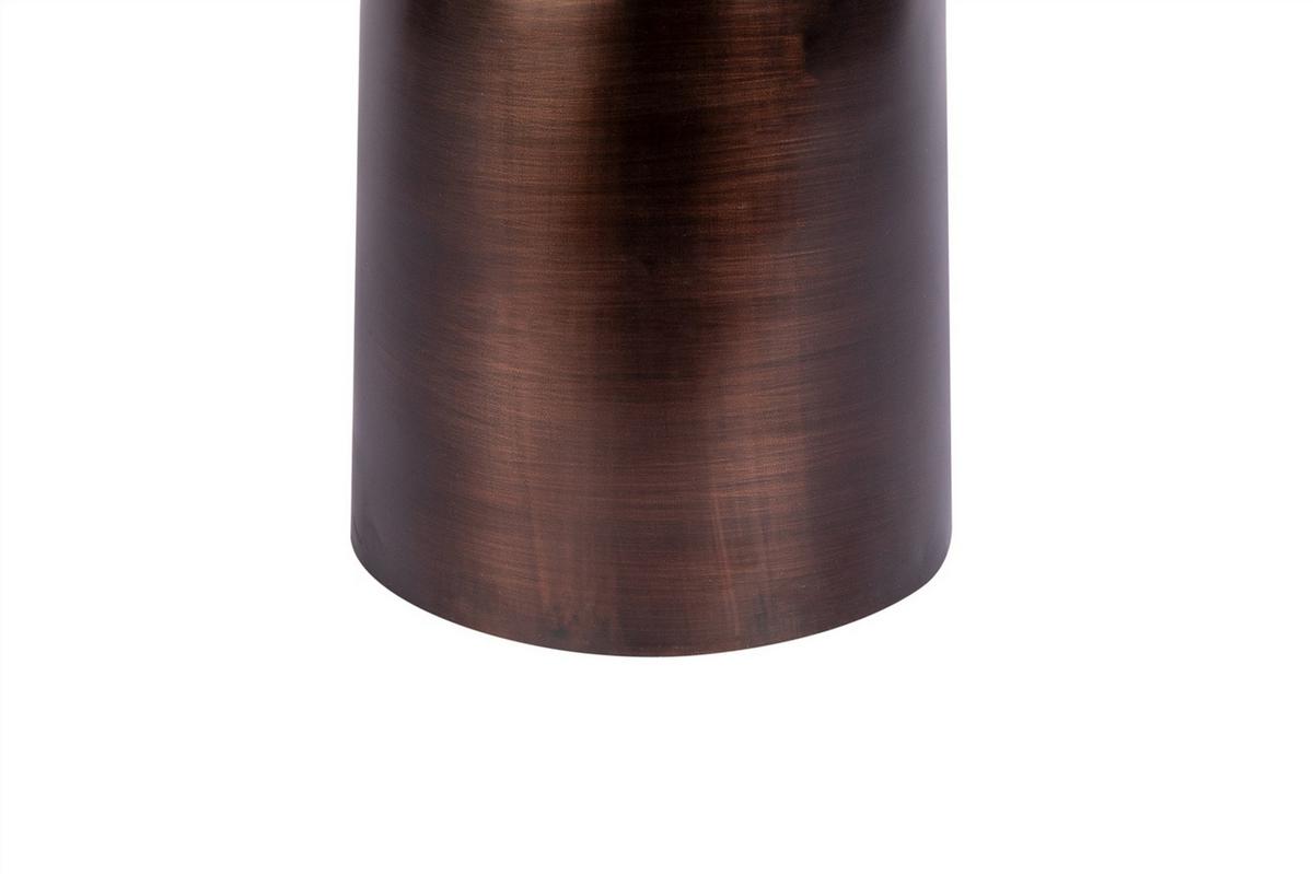 Beistelltisch Beistelltisch Harry 100 Braun - Braun/Grün, Design, Stein/Metall (47/47/47cm) - Kayoom