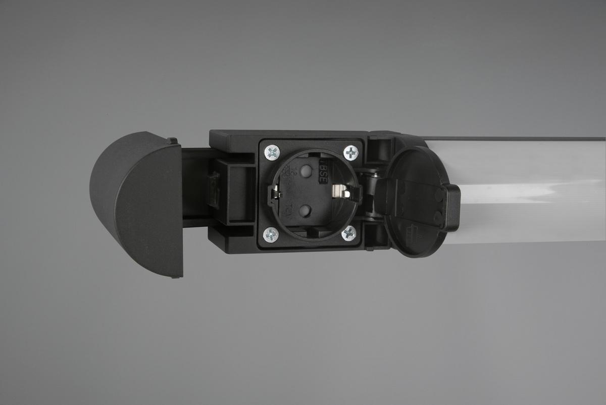 LED-Wandleuchte Piera in Schwarz max. 8 Watt - Schwarz, Basics, Kunststoff (41,5/7/5,5cm) - Trio Leuchten