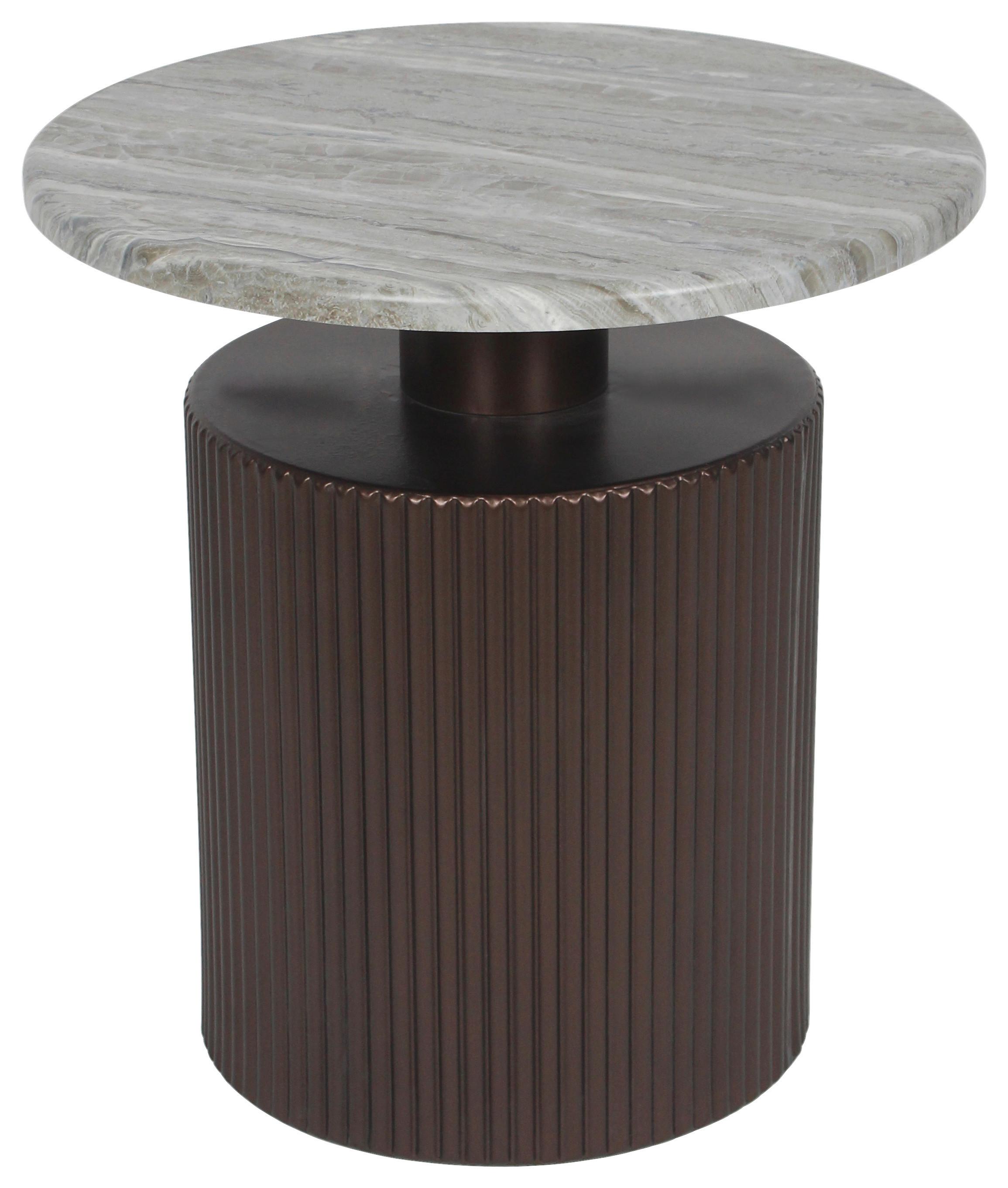 Stolić Solco - brončane boje/prirodne boje, Lifestyle, drvni materijal/metal (44/44/46cm) - Premium Living