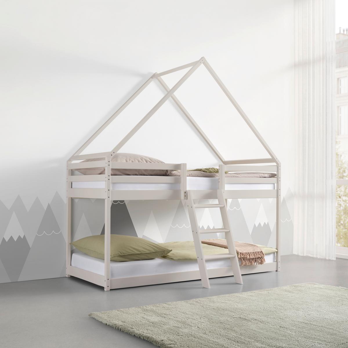 Etagenbett Sweet Kaschmir ca. 90x200cm - Kaschmir/Birkefarben, LIFESTYLE, Holz/Holzwerkstoff (97/224/208cm) - Mömax