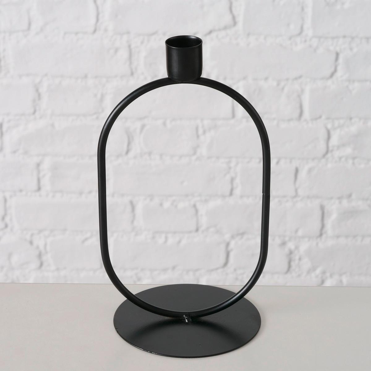 Hengergyertyatartó Golum Ii - fekete, Basics, fém (10,8/21/10cm) - Modern Living