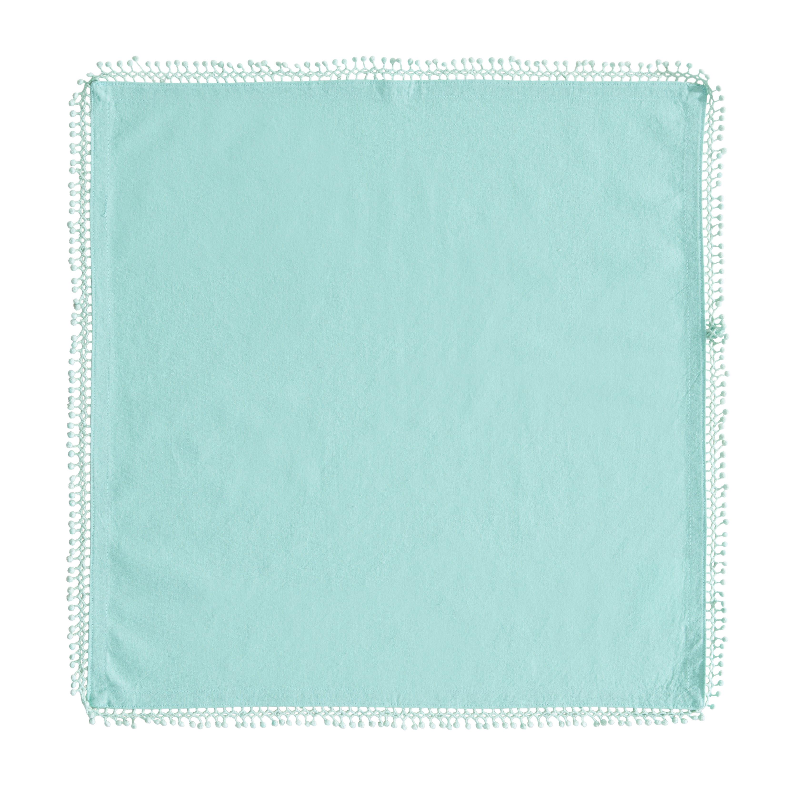 Textilszalvétaszett Josefine - mentazöld, Romantik / Landhaus, textil (45/45cm) - Modern Living