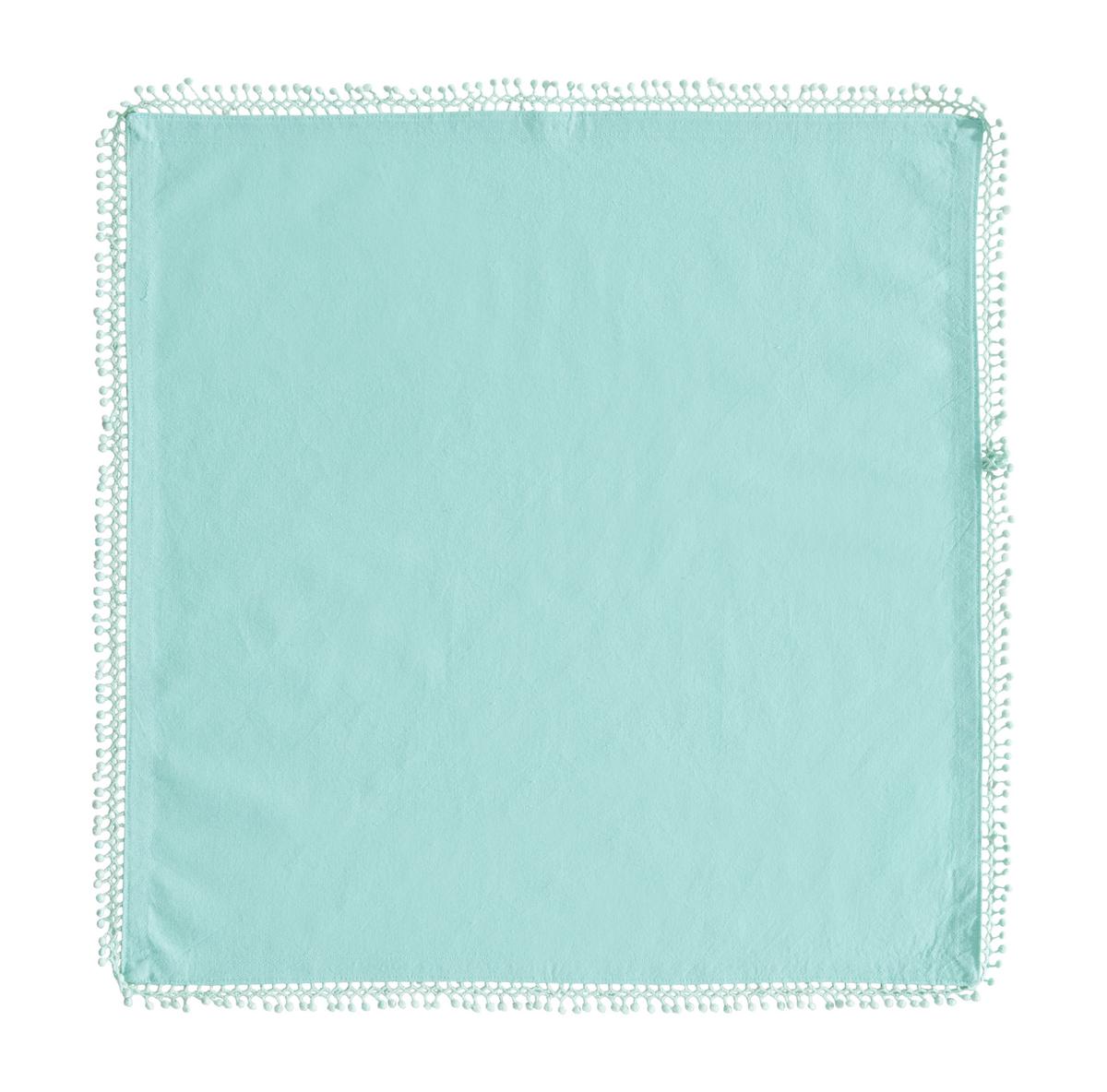 Serviette Josefine in Mintgrün, 4er Set - Mintgrün, ROMANTIK / LANDHAUS, Textil (45/45cm) - Based