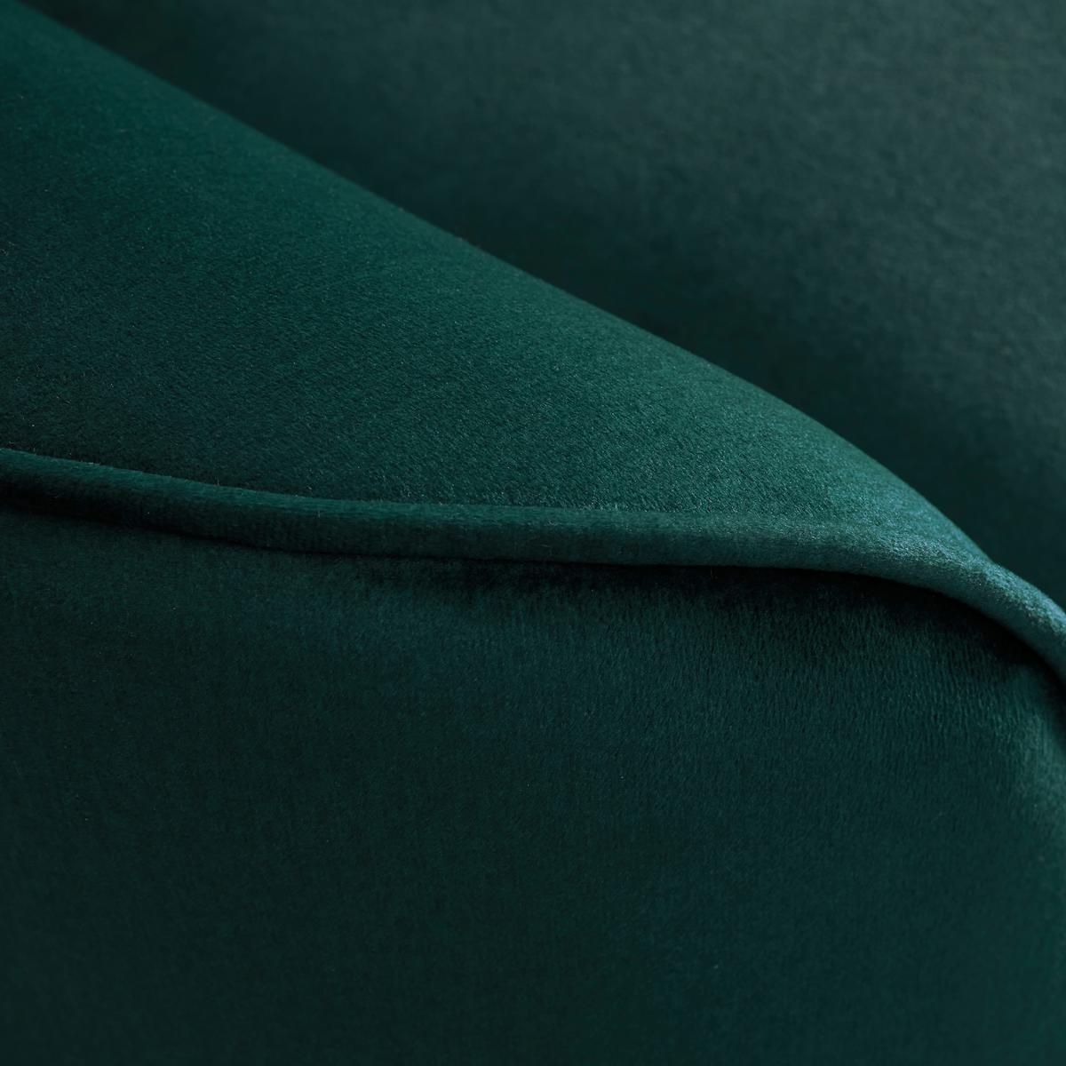 Wohnlandschaft Adriana Grün Samt - Naturfarben/Grün, MODERN, Holz/Textil (268/77/161cm) - Bessagi Home