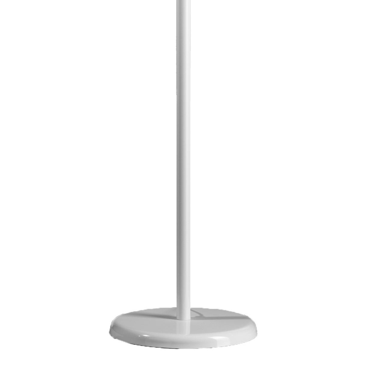 Stehleuchte Bianco Weiß max. 22 Watt - Weiß, Design, Metall (40/170cm)