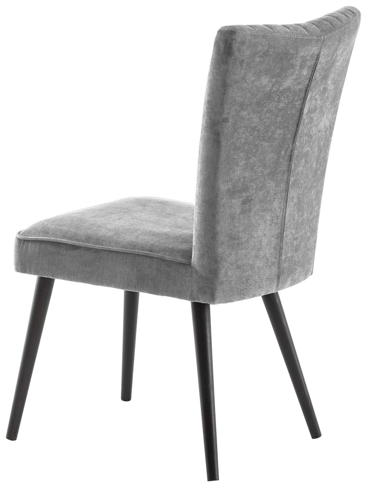 KRZESŁO ANDORA - czarny/szary, Design, drewno/tkanina (48/64/95cm) - Cantus