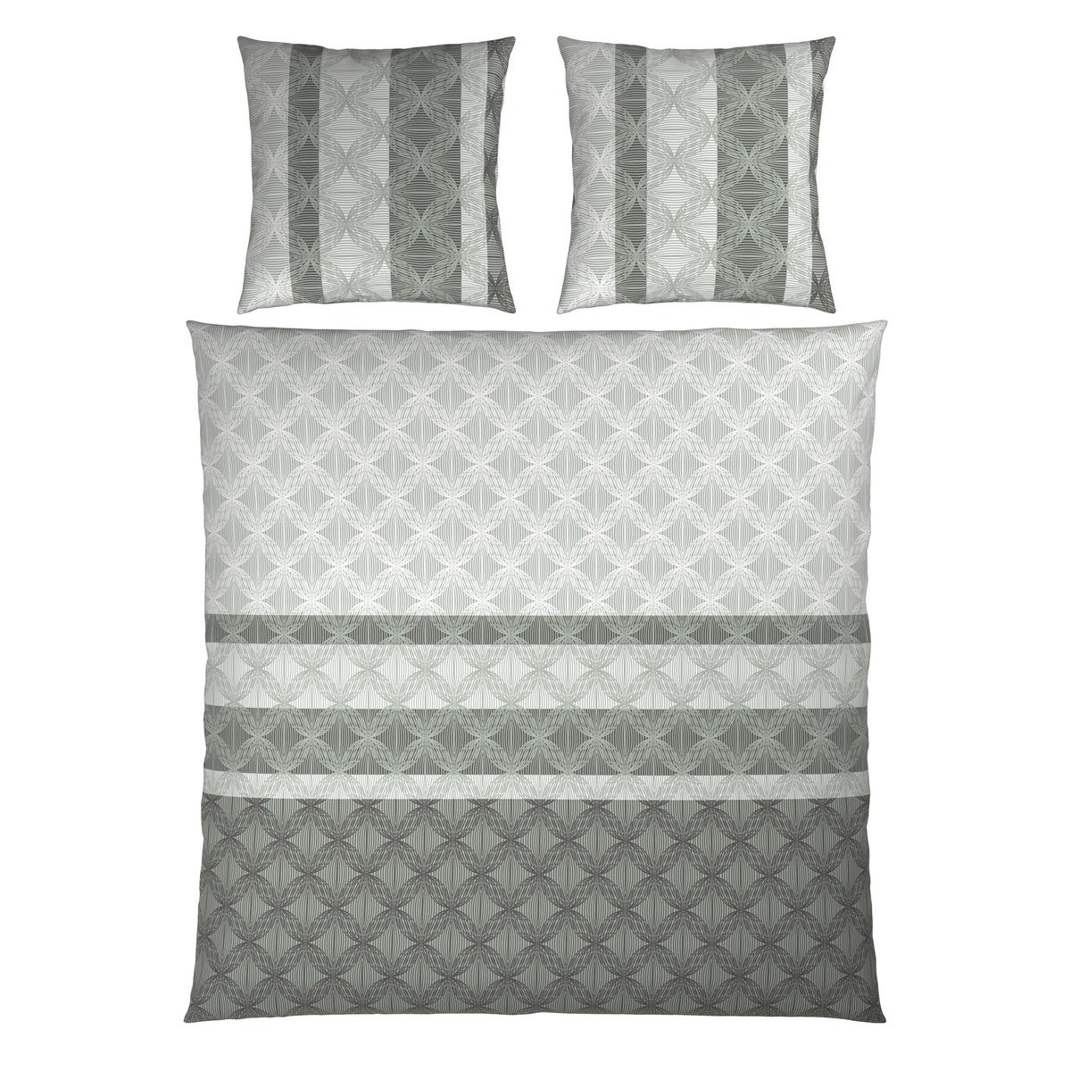 Bettwäsche Carlos XXL Grau ca. 200x200cm - Grau, MODERN, Textil (200/200cm) - Mömax