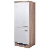 Corp aparate incorporabile VENEZIA - VALERO - stejar Sonoma/alb lucios intens, Modern, material pe bază de lemn (60/161,6/57cm) - FlexWell