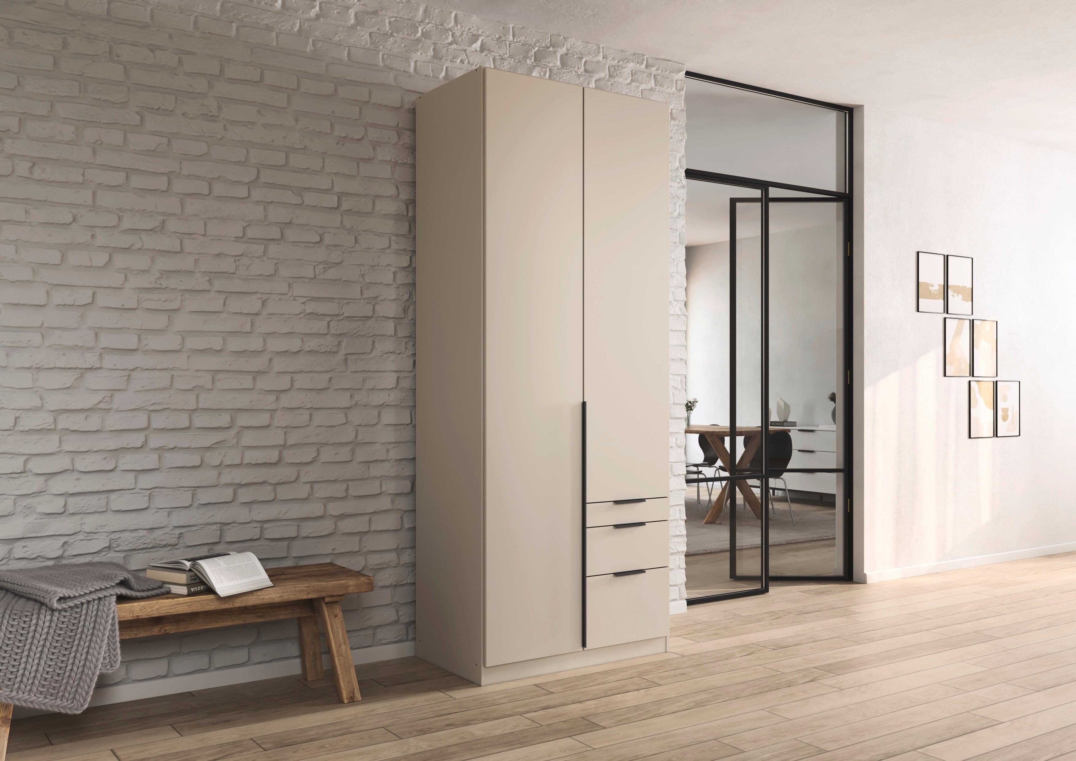 Ormar S Klasičnim Vratima Alabama - siva/boje šampanjca, Moderno, drvni materijal/metal (91/229/54cm) - Modern Living