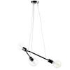 Pendelleuchte Boomerang Schwarz max. 22 Watt - Schwarz, Design, Metall (65/10/75cm)