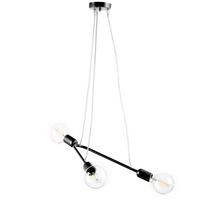 Pendelleuchte Boomerang Schwarz max. 22 Watt - Schwarz, Design, Metall (65/10/75cm)