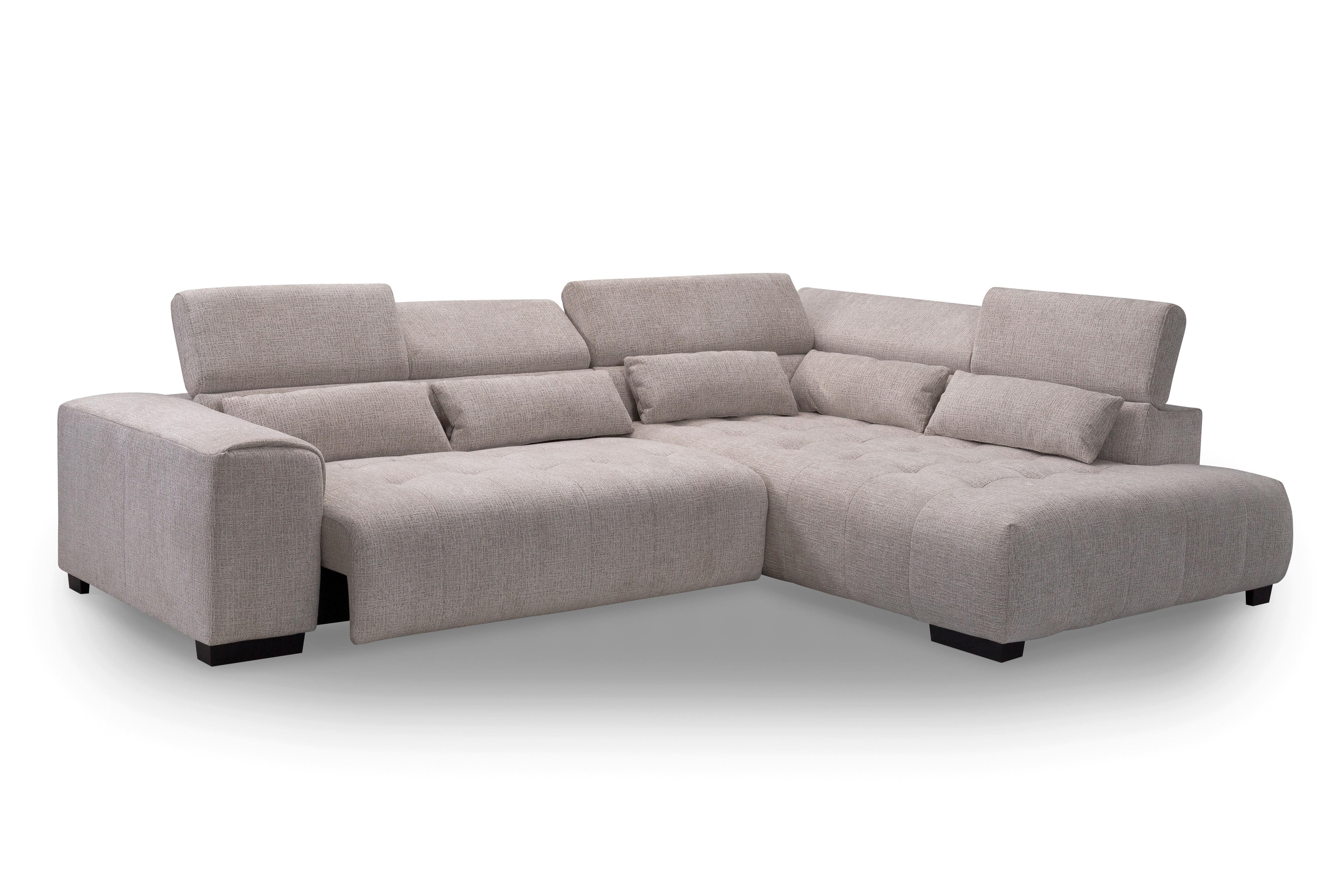 Coltar MATERA - bej/culoare natur, Trend, lemn/textil (311/226cm)