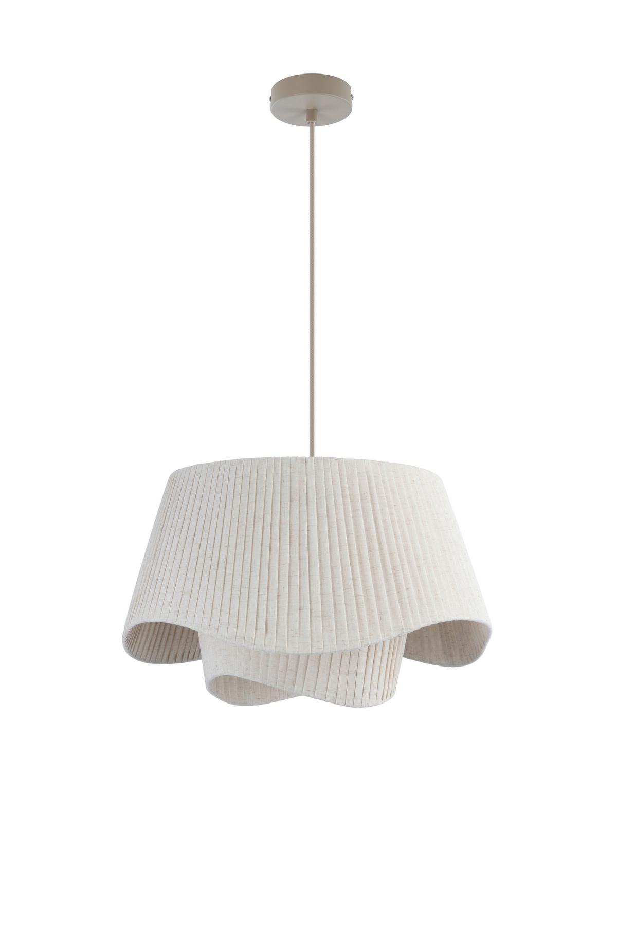 Luster Gabriele - bež, Moderno, metal/tekstil (50/50/120cm) - Mömax