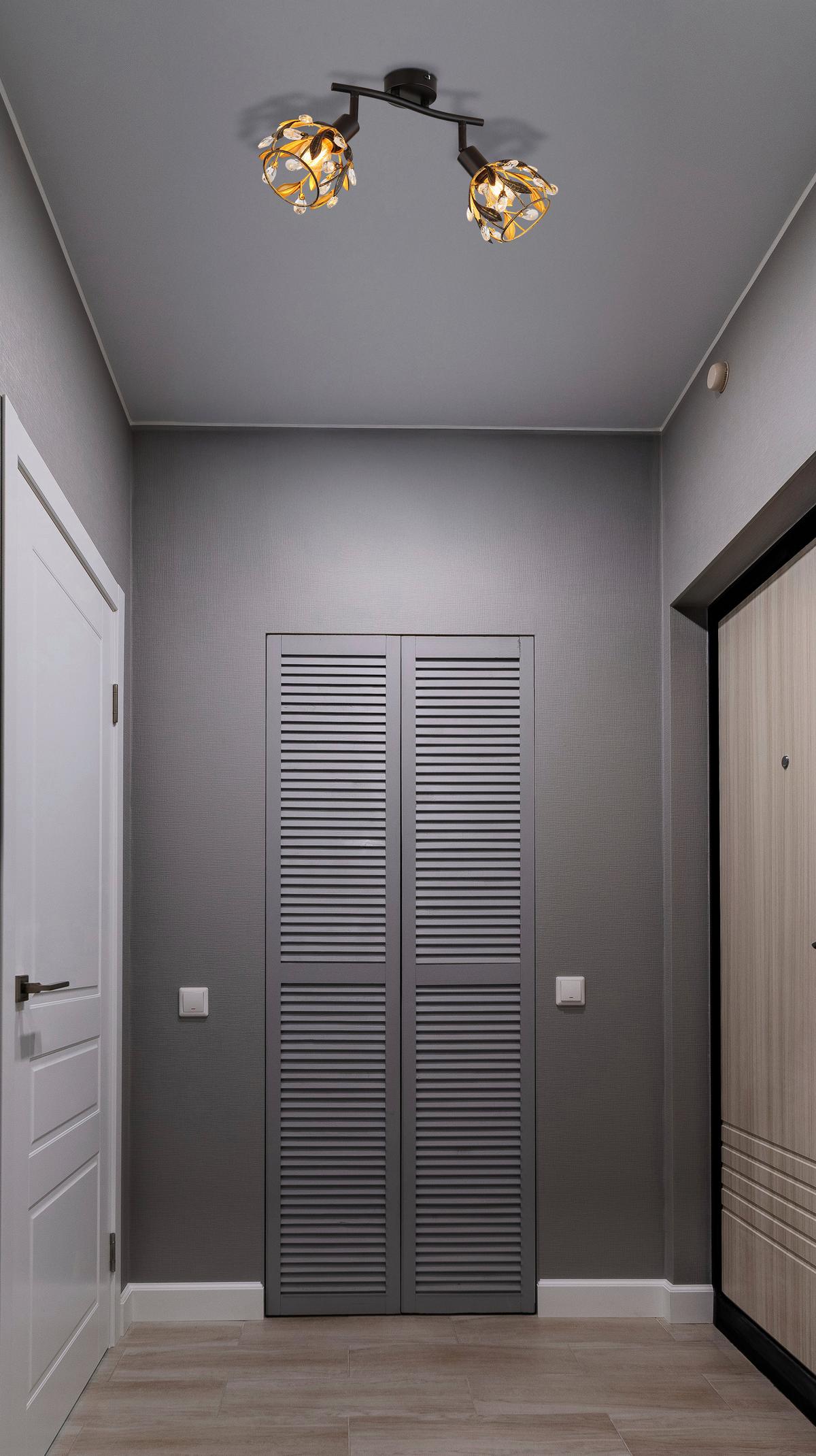 STRAHLER 15759-2 MIKA - Klar/Goldfarben, Basics, Kunststoff/Metall (25/12/15,5cm) - Globo