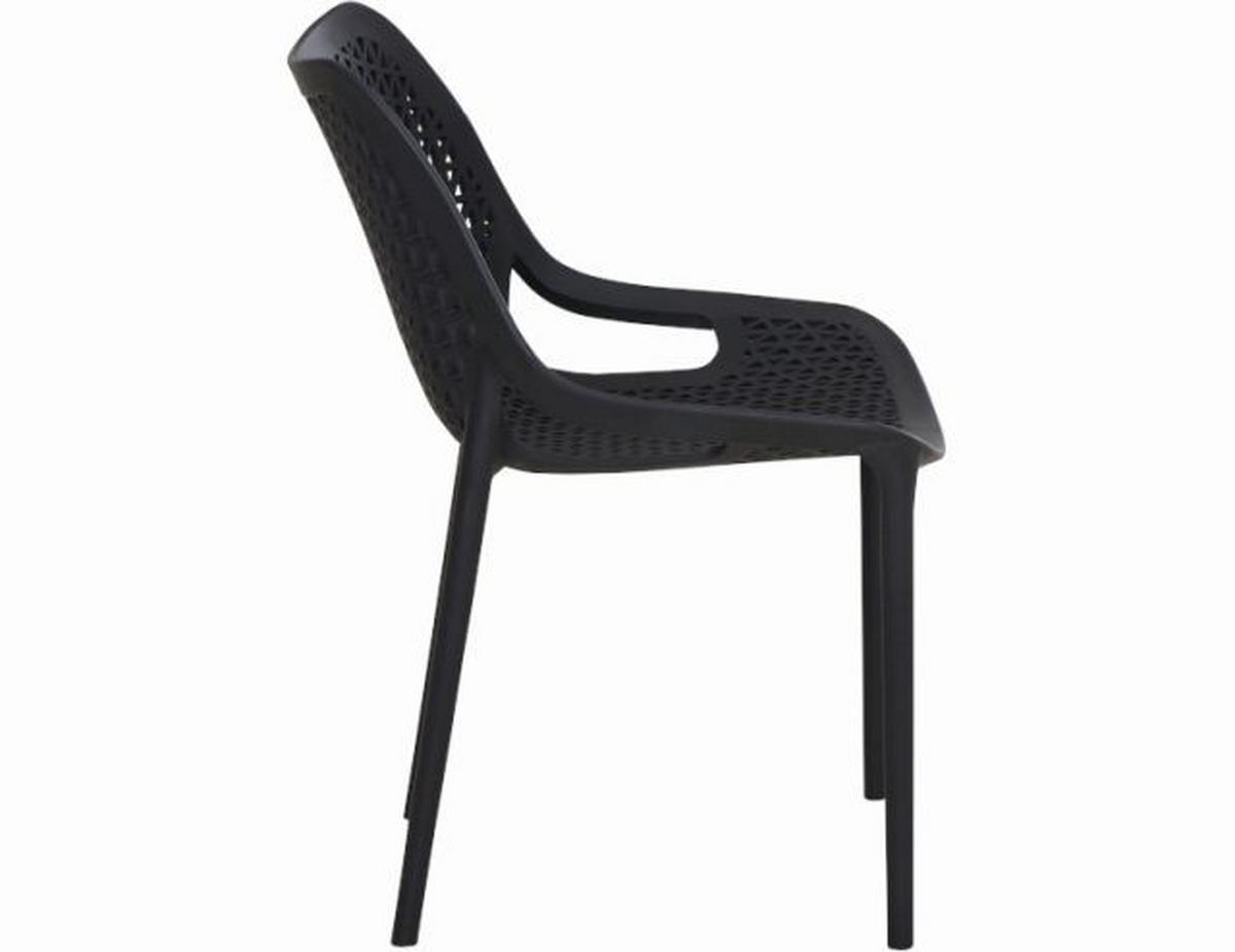 Gartenstuhl-Set District Anthrazit, 4er Set - Anthrazit, Basics, Kunststoff (60/81/50cm) - Siena Garden